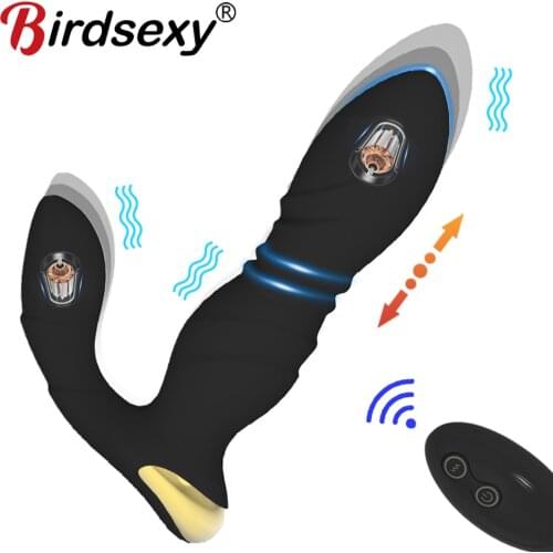 Anal Plug Vibrators For Men Prostate Massager Masturbators Women Vagina Stimulator Dildos Remote Control Male Anus Butt Sex Toys