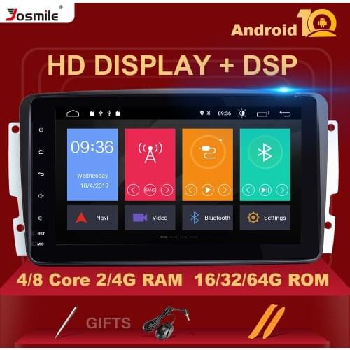 2 Din Android 10 Car DVD Multimedia Player For W203 Mercedes Benz Vito W639 W168 Vaneo Clk W209 W210 M/MLAudio Navigation Radio