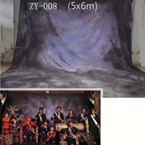 DAWNKNOW 5x6M Large Size Pro Tie-Dyed Muslin Photography Background Backdrops Family Party Photocall Wedding Group Photo Studio