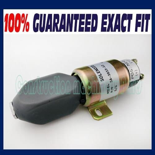Fuel Shutdown Solenoid Valve 3864274 For Cummins, Caterpillar Excavator E70B, 1751-12E7U1B1S5A 12VDC