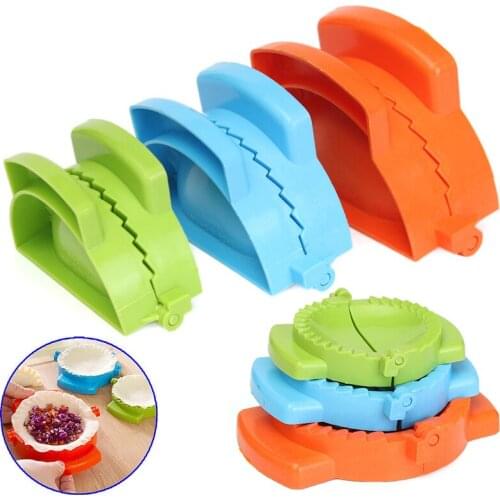 JX-LCLYL 3Pcs Colorful DIY Dumpling Empanada Meat Dough Press Mold Maker Tool New