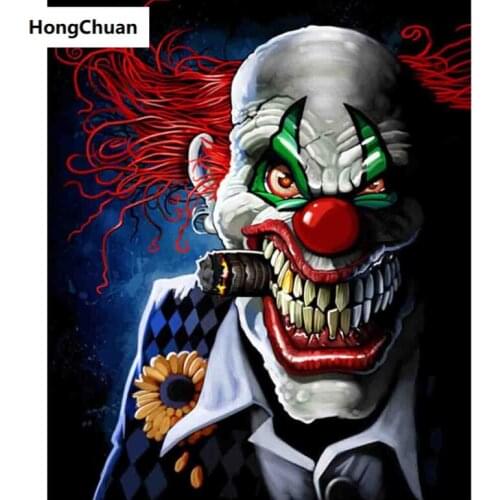 Fast delivery 5D DIY square/round diamond painting "horror figure" diamond mosaic cross stitch Home decoration Christmas gifts