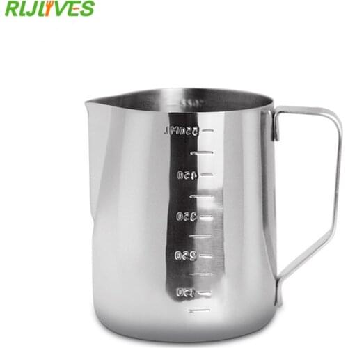 350ml 600ml Stainless Steel Espresso Coffee Pitcher Barista Kitchen Craft Scale Coffee Latte Milk Cappuccino Coffee Tools