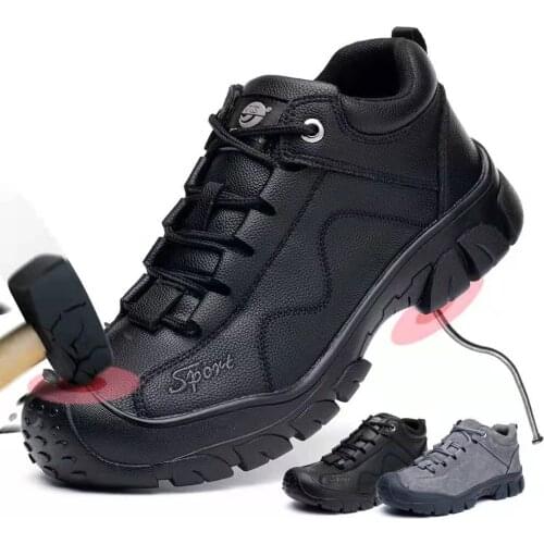 R-Win Fashion Safety Shoes Men Women Steel Toe Cap Waterproof Trainers Anti-Scalding Non-Slip Protective Work Boots