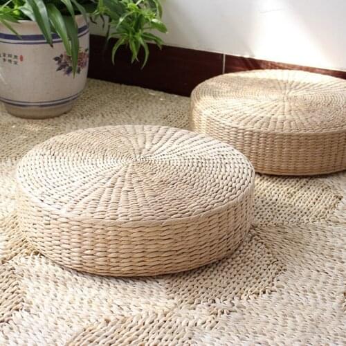 Natural Thickened Futon Cushion Home Bedroom Living Room Seat Pad Decorative Cattail Tatami Classical Pillow Chair Wholesale