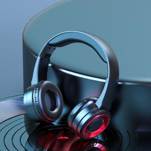 E-Sports game player earphone Bluetooth Headphones Stereo Wireless Headset Soft Leather Earmuffs Built-in Mic for PC/Cell Phone