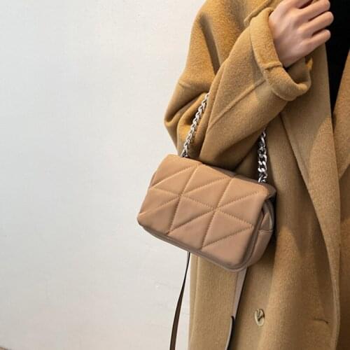 New Fashion High Quality Lady Travel Luxury Shoulder Handbag and Purses Casual Oxford Metale Chain Crossbody Bag For Women