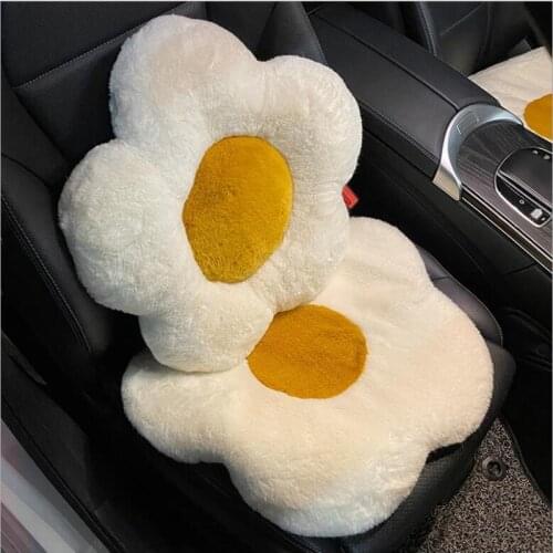 New Car Plush Cushion Cartoon Cute Creative Car Seat Cushion Butt Cuhion Home Car Heightening Seat Cushion
