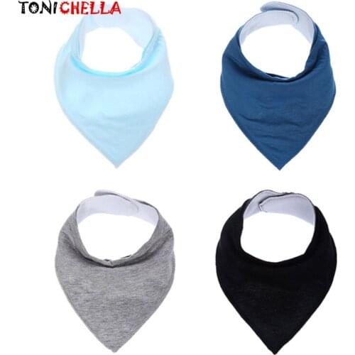 Solid Color Baby Bibs Infant Saliva Feeding Towel Boys Girls Burp Cloths Newborn Drooling And Teething Toddler Bibs CL5220