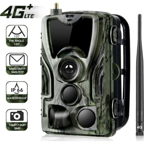HC-801LTE 4G Night Vision Hunting Camera SMS / MMS / SMTP 16MP HD 1080P Wildlife Camera Photo Fall Camera Hunting Trail Cameras