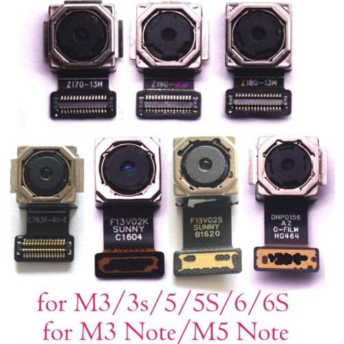 Original tested main rear back camera for Meizu M3 M3S M5 M5S M6 mini M3 M5 note U10 M3 note M681Q L681H