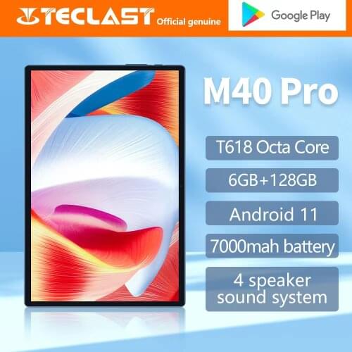 Teclast M40 Pro 10.1 Tablet 6GB RAM 128GB ROM UNISOC T618 Octa Core Android 11 4G Network Dual Wifi