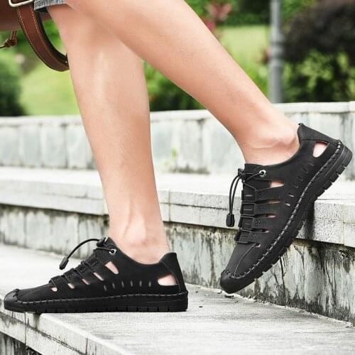 Slippers sandals breathable schoenen shoes running zapatos sandalias 2020 deportivas water ete mesh casual mannen leather zomer