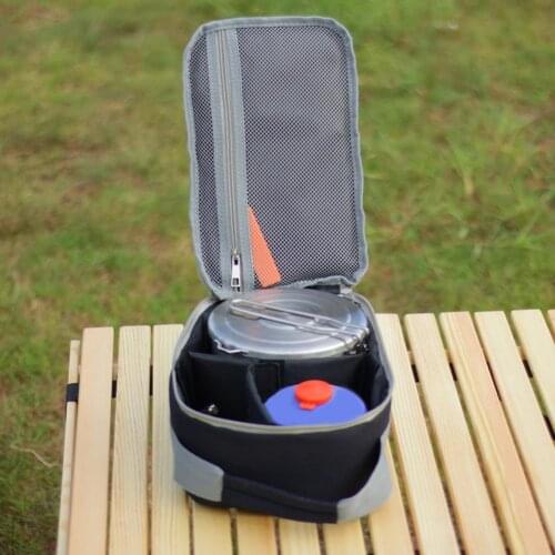 Outdoor picnic meal bag thickened large capacity outdoor supplies backpack barbecue camping outdoor cooking utensils storage bag