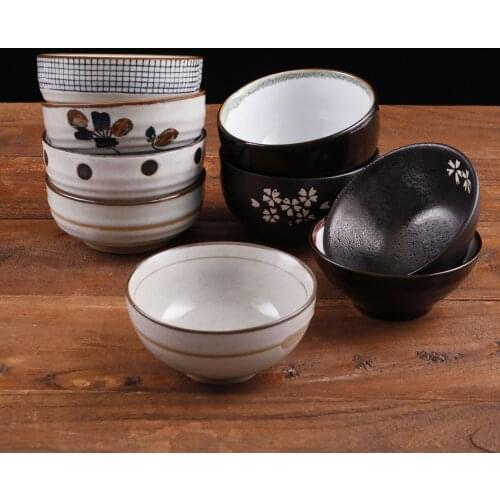 Japanese-style Ceramic Soup Rice Bowl Instant Noodles Dinnerware Dining Room Restaurant Kitchen Tableware Dessert Salad Bowl