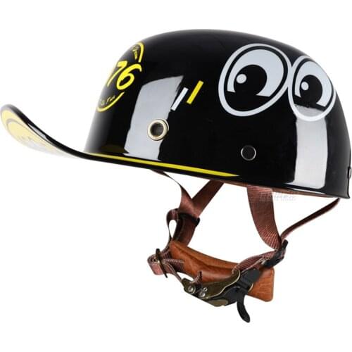 Vintage Retro Motorcycle Helmet Motorbike Moto Riding Helmet Biker Racing Half Helmet Motocross Protector Scooter Casco Unisex