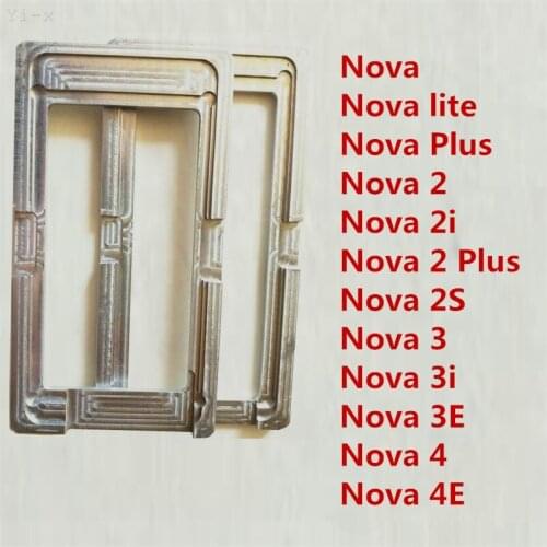 LCD Outer Glass Position Alignment Mold Holder Glue Mold Aluminum Metal mould for Huawei Nova 2 2i 2S 3 3i 3E 4 4E Plus Lite
