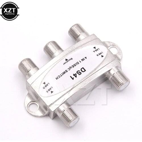 4 in 1 out LNB Switch Satellites antenna FTA TV Switch For Satellite Receiver 4X1 DISEqC Switch Satellite DS-41 4x1 DiSEqC