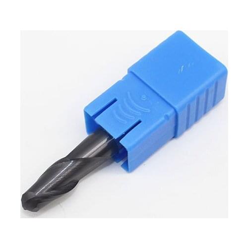 1PC HRC45 8mm Ball Nose Endmills R4 D8X16LXD8X60L 2 Flutes Solid Carbide Standard Length Side Milling Slotting End Mill Cutter