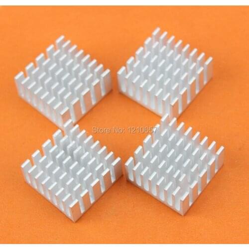 1000pieces lot Wholesale 20 x 20 x 10mm Silver Aluminum Heat sinks IC Led Chip Heatsink Cooler