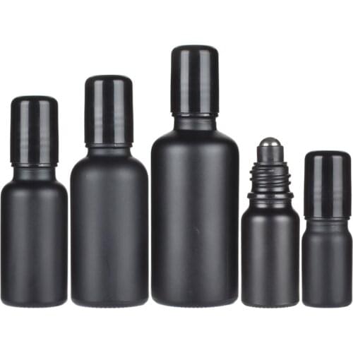 5ml 10ml 15ml 20ml 30ml Amber Glass Roller Bottle Bottles with Removable Stainless Steel Roller Ball for Essential Oil Perfume