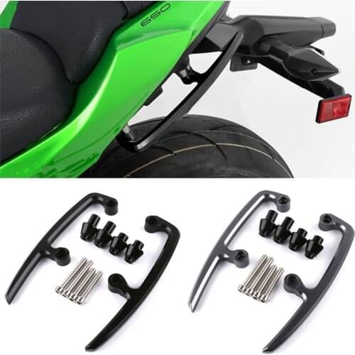 For Kawasaki Z650 2017 2018 Motorcycle CNC Aluminum Rear Grab Bars Seat Pillion Passenger Rail Handle Armrest Arm Rests