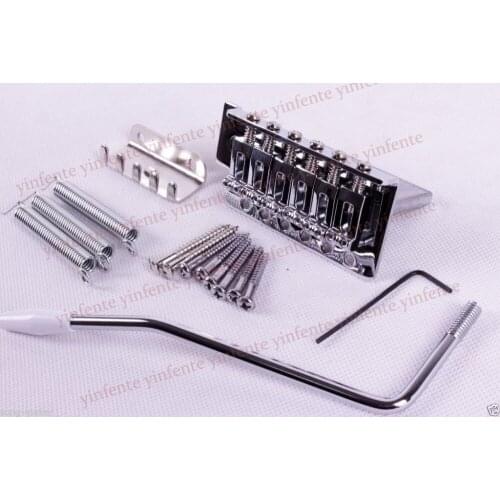 Free shipping 1 set Chrome Guitar String Bridge Golden Plated string Picth NIce quality BY904