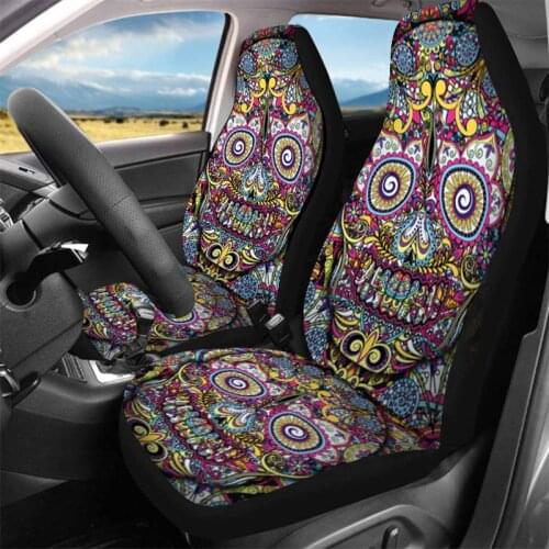 Car Seat Cover 3D Customized Pattern Printing Front Protection Cushion Auto Parts Most Cars Complete Set