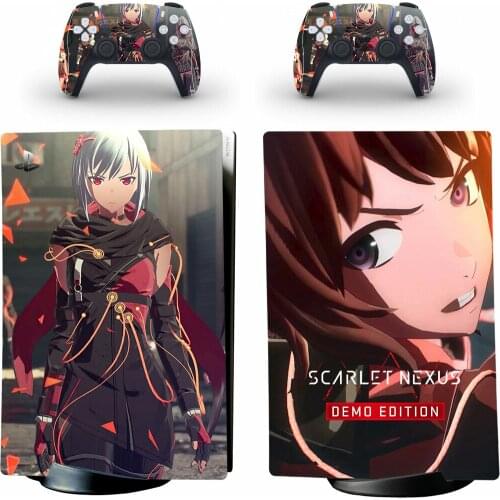 SCARLET NEXUS PS5 Digital Skin Sticker Decal Cover for PlayStation 5 Console & Controllers PS5 Sticker Vinyl