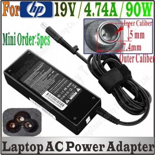 DHL Ship, 19V 4.74A 7.4*5.0mm, For HP AC Adapter Laptop Power Charger For hp DV3 DV4 DV5 DV6 4410S 4411 4320S 4411S 4510S 4520S