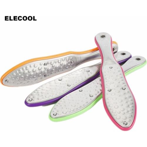 ELECOOL Dual Sided Foot Rasp File Dead Skin Callus Remover Pedicure Feet Files Tools Professional Feet Care Tools Color Randomly