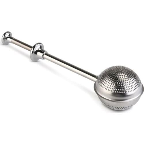 HOT-Premium Stainless Steel Teapot Tea Strainer Ball Shape Mesh Tea Infuser Filter Reusable Tea Bag Spice Tea Tool Accessories