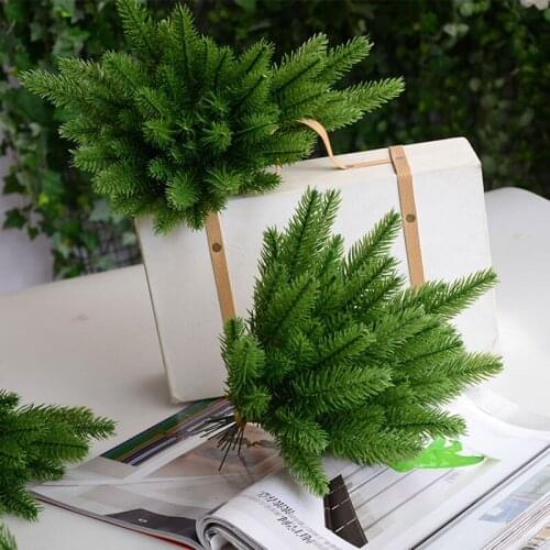 20pcs/lot Pine needles christmas trees decoration simulation plant Flower arranging accessories artificial moss needles cone