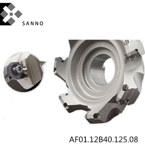 Indexable milling cutter AF01.12B40.125.08 45 degree face mills tools like FMA01