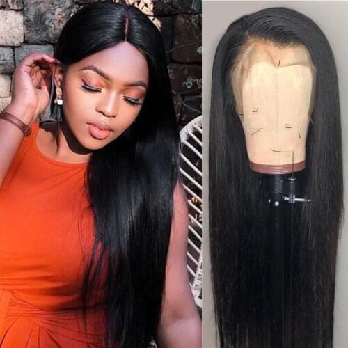 Malaysian Straight Lace Front Human Hair Wigs 13x4 Pre Plucked Natural Hairline With Baby Hair 360 Lace Frontal Wig 150% Density