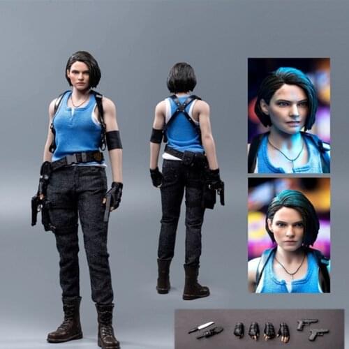 In Stock MTTOYS 1/6 MT004 Jill Valentine Policewoman Clothes Set With Head For 12 Inch Female Body