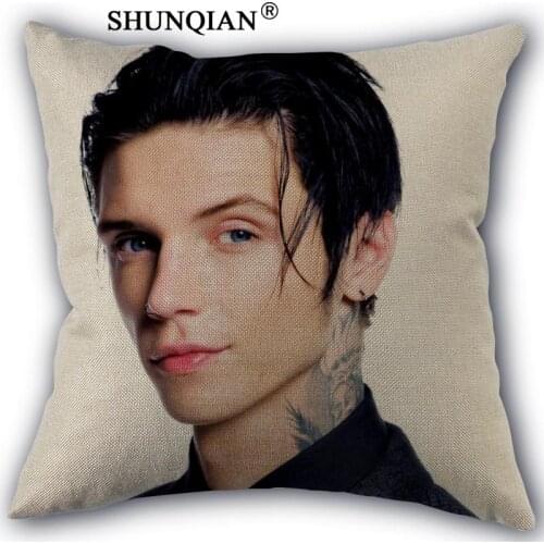 New Arrival andy black Custom cotton Pillowcases zipper Custom Pillow Case More Size Custom your image gift