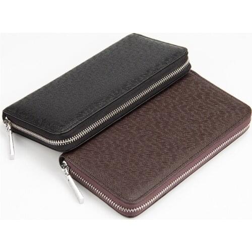 New Brand Wallets Long Purse Wallet Male Clutch Leather Wallet Men Business Coin Passport Pocket Male Wallet Portefeuille Kuleta