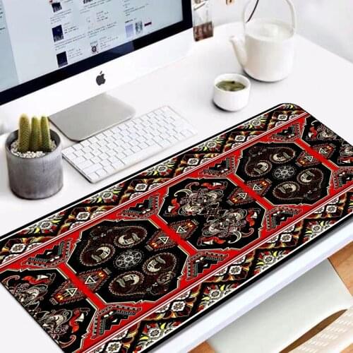 Persian Carpet Top Quality Seaming Mouse Pad Gamer Table Mat Free Shipping Large Mouse Pad Keyboard Pad 80X30CM 40X90CM Non-slip