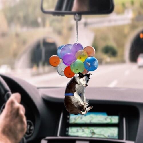 Cute Cat Dog Car Hanging Ornament Rear View Mirror Car Styling Interior Accessories For Car Decoration M8617