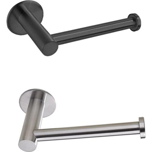 Toilet Wall Mount Toilet Paper Holder Stainless Steel Bathroom Kitchen Roll Paper Tissue Towel Accessories Holder
