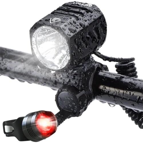 1200LM XM-L2 LED Bicycle Light Waterproof Bike Headlight Indicator Light Zoomable Cycling Lamp With USB Rechargeable Battery