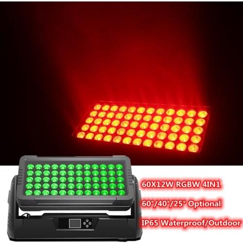 Wash wall light waterproof 60x10w city color led outdoor wall washer light citi light 600w led display dmx rgbw flycase