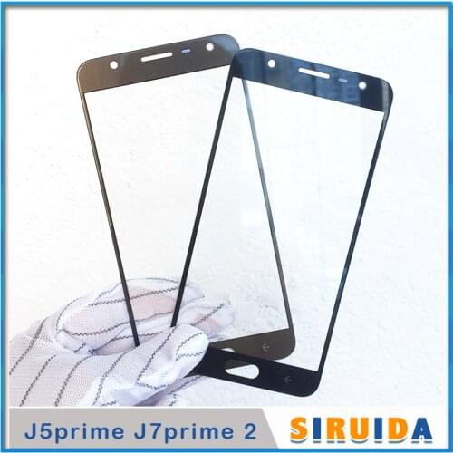 10pcs Replacement For Samsung J5Prime J5 J7 Prime 2 G5700 G6100 G611F on5 On6 On7 LCD Front Crack Touch Screen Outer Lens Glass