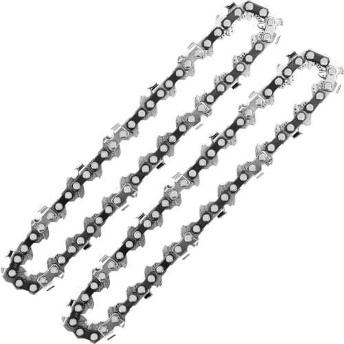 2Pcs 4-Inch 1/4inch Guide Saw Chain Mini Chainsaw Chain for 4 Inch Cordless Electric Protable Battery Handheld Chainsaw