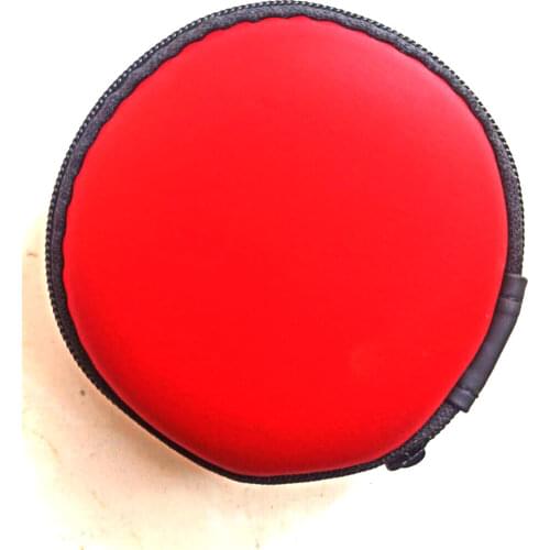 2021Portable Cases For Headphones Case Mini Zippered Bags Round Storage Hard Earphone Bag Headset Box