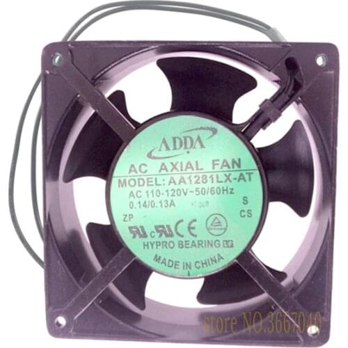 ADDA AA1281LX-AT AC 110-120V 50/60Hz 0.13/0.14A cooling fan