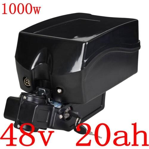 48V 1000W battery 48V 20AH electric bike battery 48V 13AH 15AH 18AH 20AH lithium battery pack with 30A BMS and 54.6V 2A charger