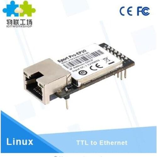 ANDDEAR-BB2Wifi module Eport Pro-EP20 Linux Network Server Port TTL Serial to Ethernet Embedded Module DHCP 3.3V TCP IP Telnet