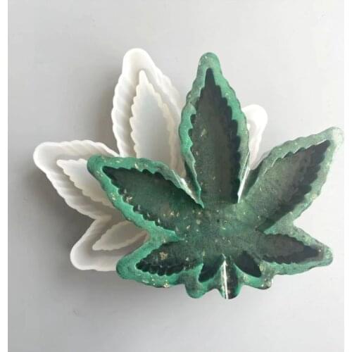 Aouke Maple Leaf Silica Gel Mold Ashtray Handmade DIY Cake Mold Silica Gel Candy Kitchen Baking Mold Accessories Durable